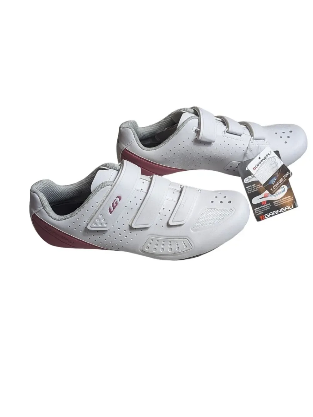 Garneau Jade II Road Cycling Shoes 1487298 - White/Pink Women's Size 11 / EU 42